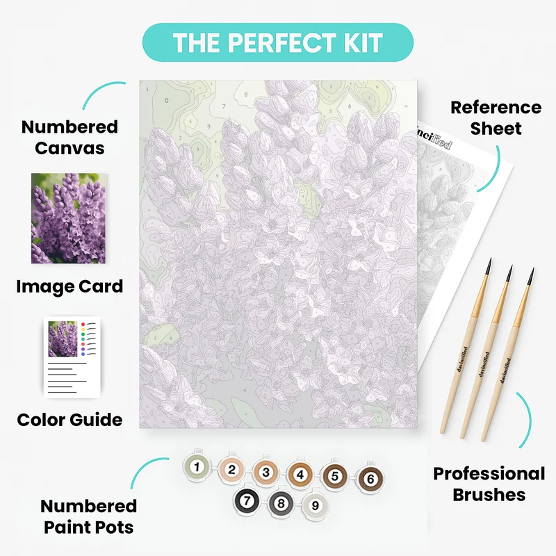 Fragrant Lilac Clusters - Paint by Numbers Kit