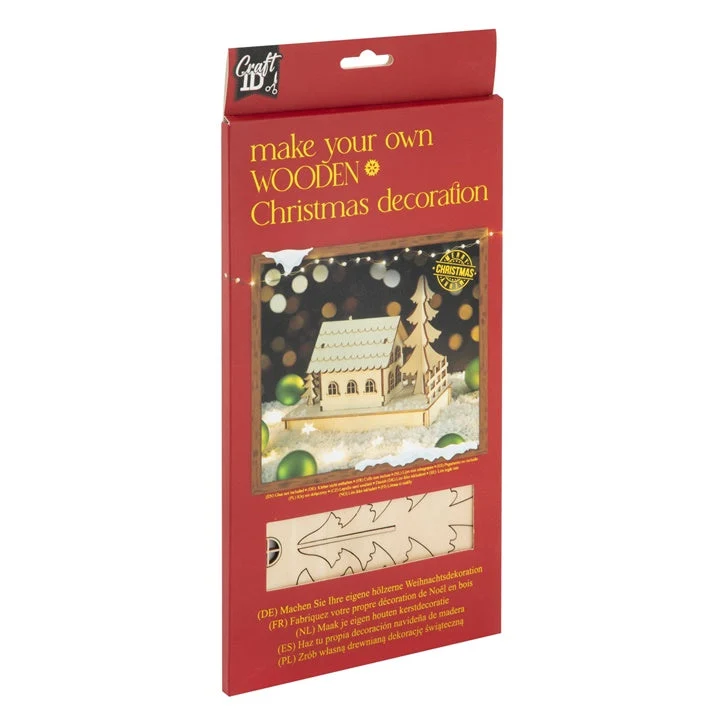 Wooden Christmas Decoration House