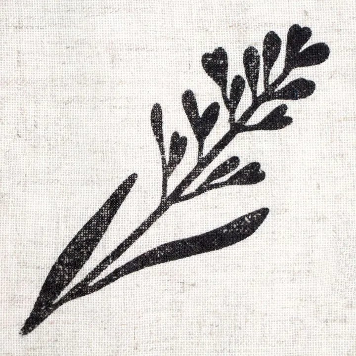 ROSA TALENT Botanical Wooden Stamp No. 4, 5 x 13 cm