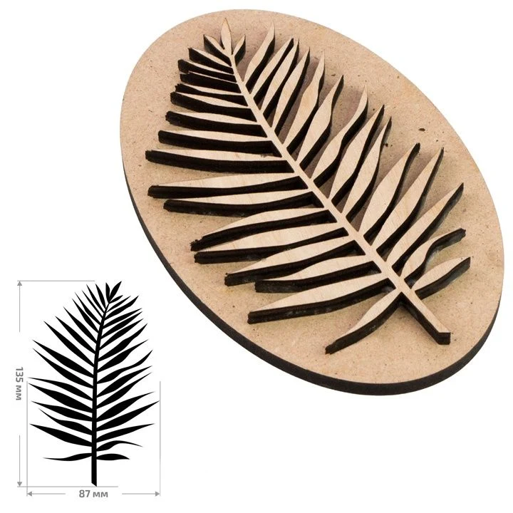 ROSA TALENT Wooden Stamp No. 2 Botanical 9x13.5 cm