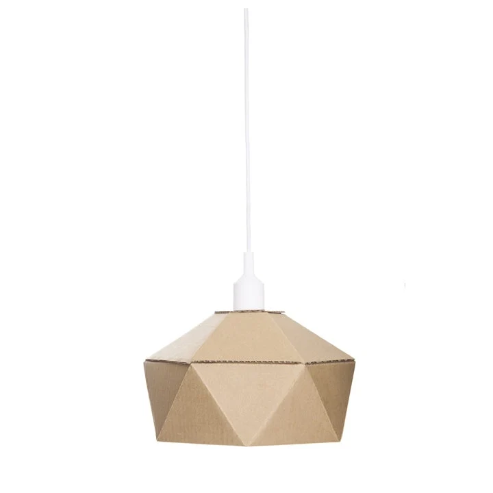 DIY Cardboard Lamp 30 x 16 cm