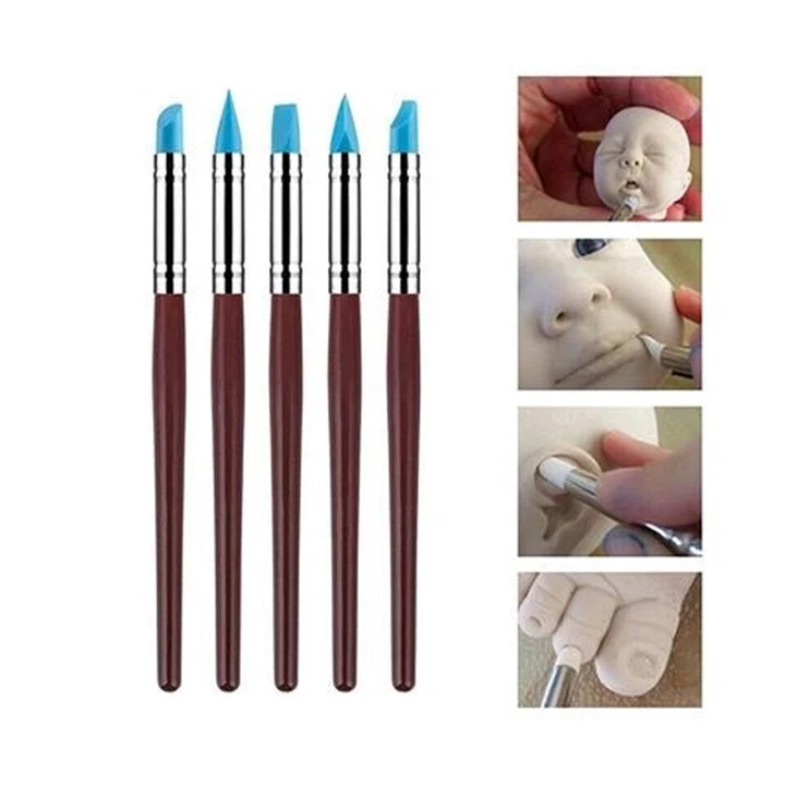 Silicone Brushes, Set of 5