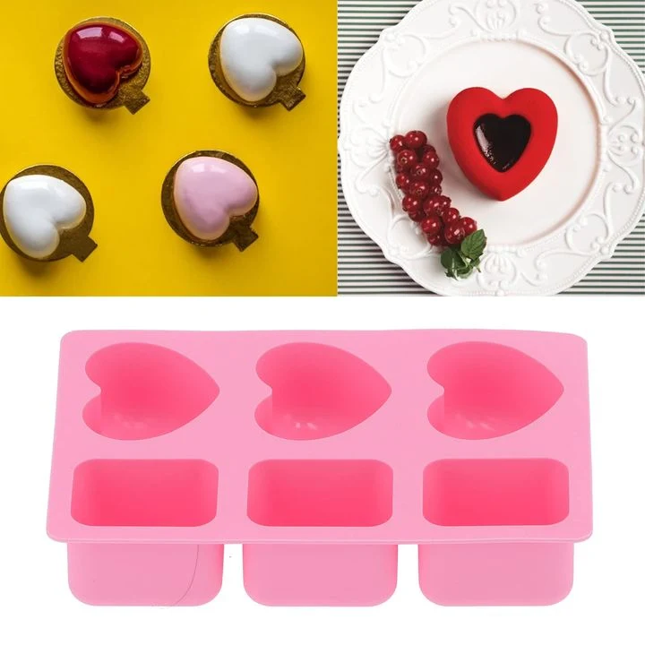 Silicone Casting Container - Squares and Hearts