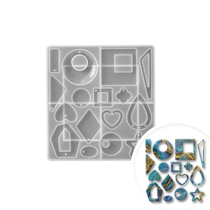 Pentart Silicone Resin Mold - Earrings and Pendants 1 pc
