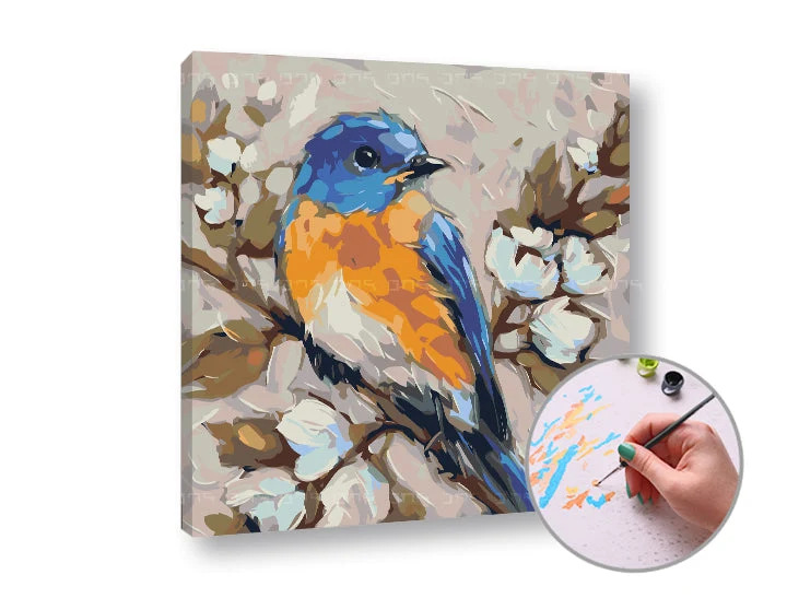 Paint by Numbers Titmouse | Low Difficulty