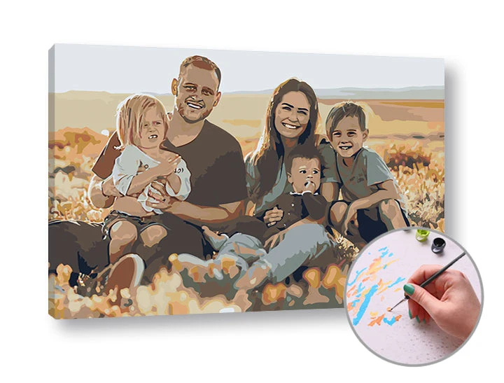 Paint by Numbers from Your Own Photo | RECTANGLE