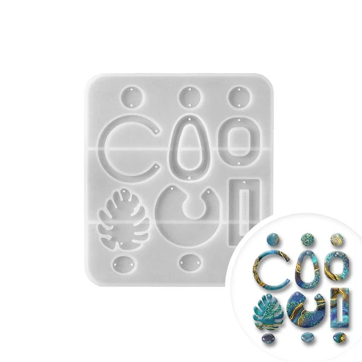 Pentart Silicone Mold for Resin, Earrings, 1 pc
