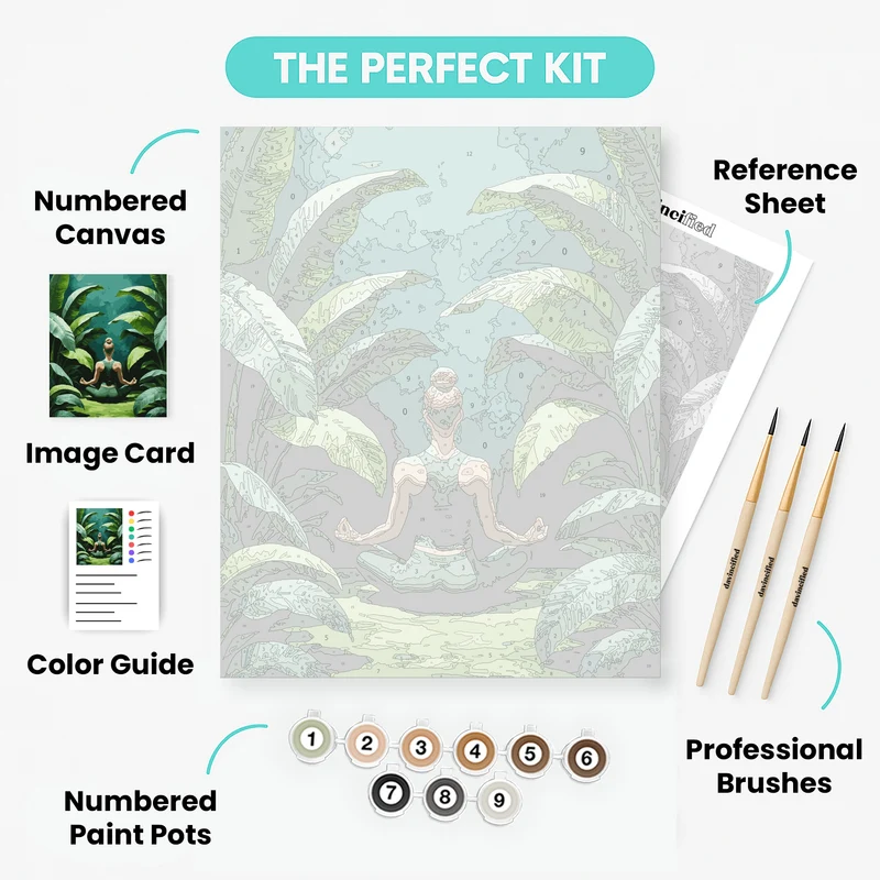 Tropical Meditation Serenity - Paint by Numbers Kit