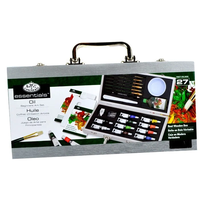 Case / Oil Paint Set in a Wooden Case for Beginners