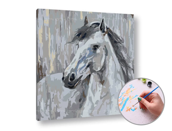 WHITE Pigeon Paint by Numbers | Low Difficulty