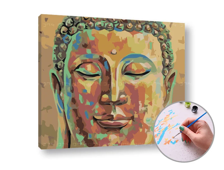 Paint by Numbers SLEEPING BUDDHA | Low Difficulty
