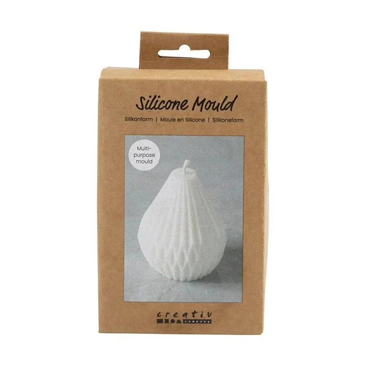 Silicone Mold - Ribbed Teardrop