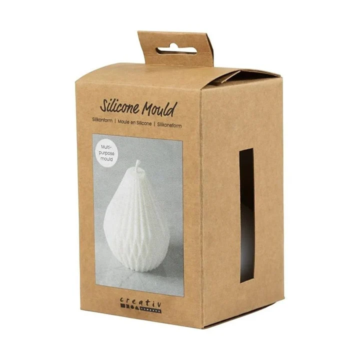 Silicone Mold - Ribbed Teardrop