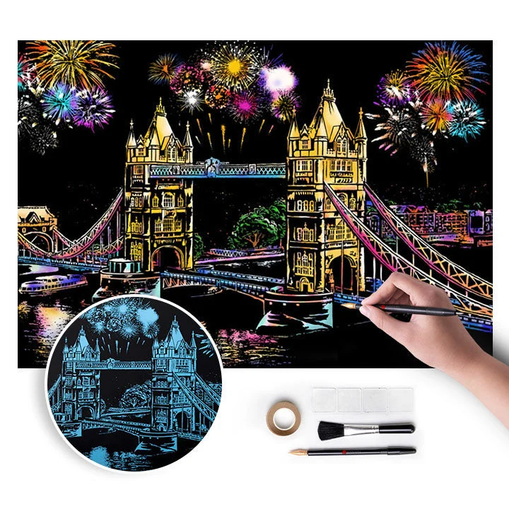 Magic Scratch-Off Picture - London - 75x52 cm