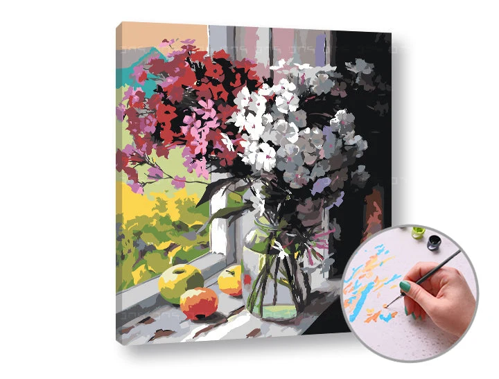 Paint by Numbers VIEW FROM THE WINDOW | Intermediate Difficulty