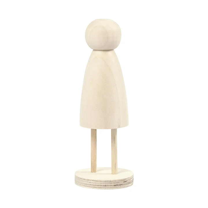 Decorative Wooden Figure on a Base