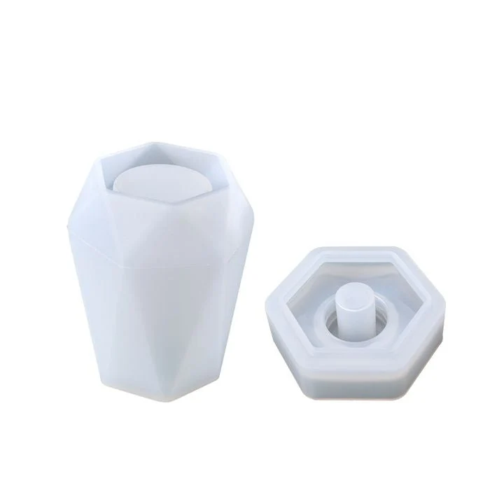 Silicone Mold for Casting a Hexagon Soap Dispenser