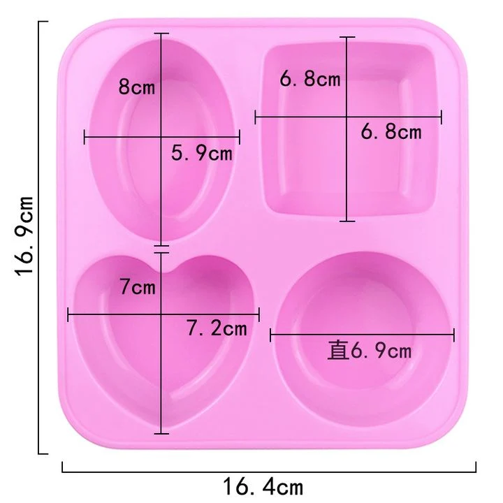 Silicone Casting Mold - 4 Shapes