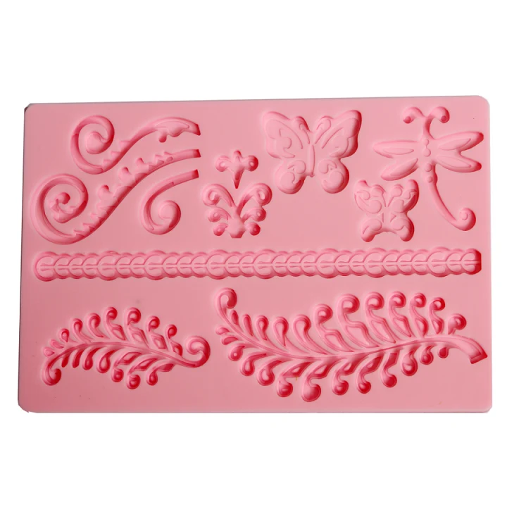 Silicone Mold Grapevine & Butterflies 20x12.7x0.7 cm