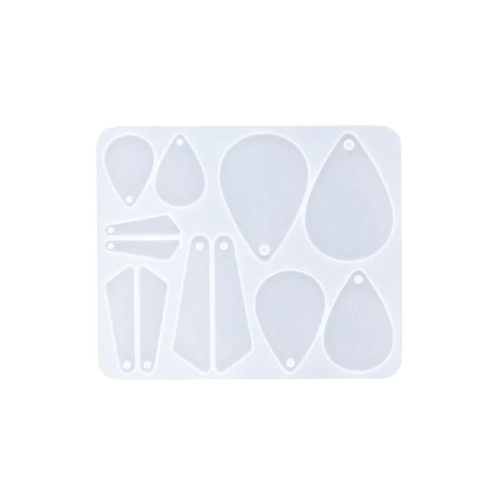 Silicone Mold for Casting 15x12x0.5 cm - Earrings