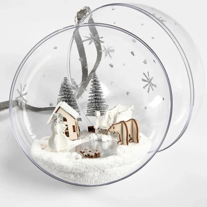 DIY Christmas Ornament Ball with Decoration