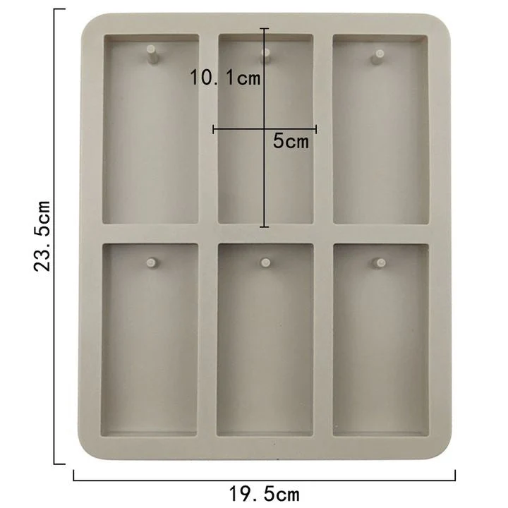Silicone Casting Mold - Rectangle with Opening