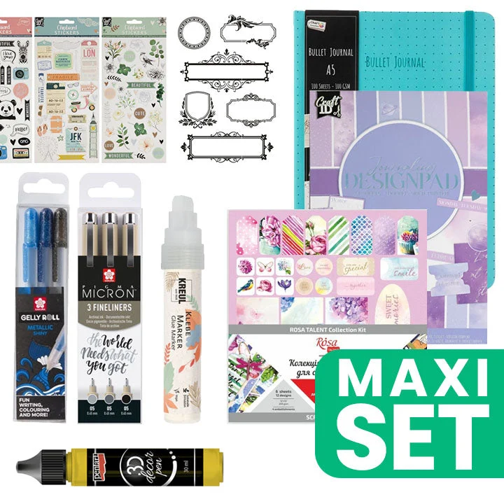 Bullet Journal Writing Set, Various Cool Shades