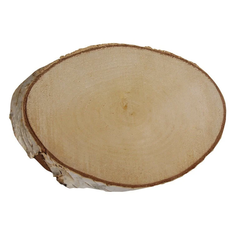 Oval Wooden Decoration, 22x11x2 cm