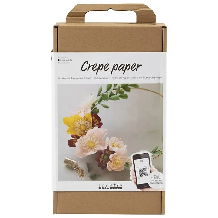 Craft Set | Crepe Paper Wreath With Flowers