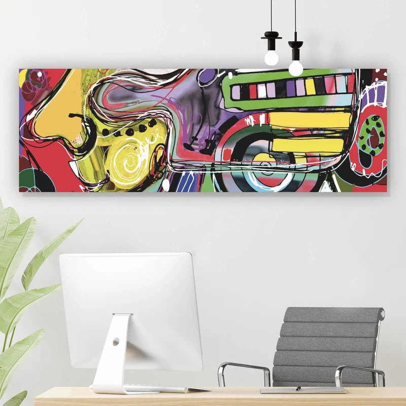 Poster Face Abstract Art No.5 Panorama