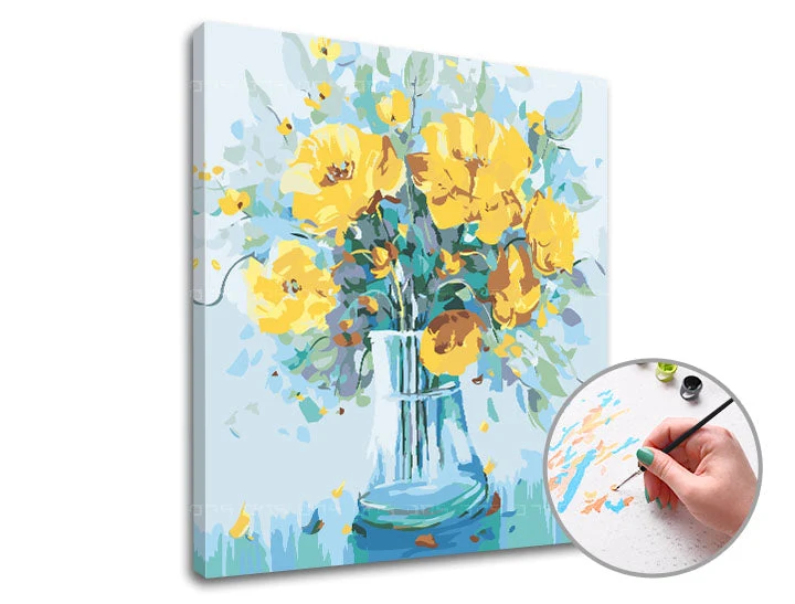 Paint by Numbers Blooming Happiness | Low Difficulty