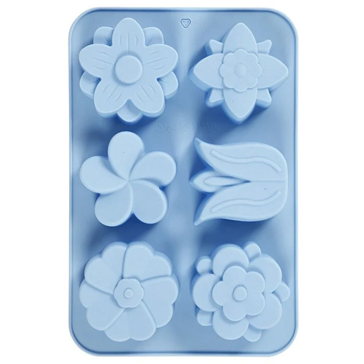 Flower Silicone Mold, Set of 6