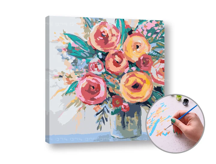 Paint by Numbers JOY OF FLOWERS | Low Difficulty
