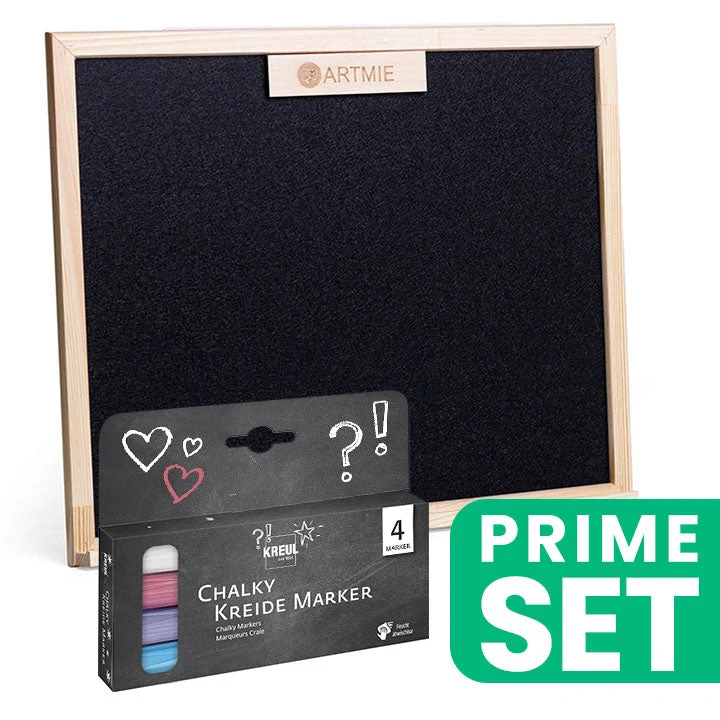 Children’s Double-Sided Easel with Board and Set of Chalk Markers