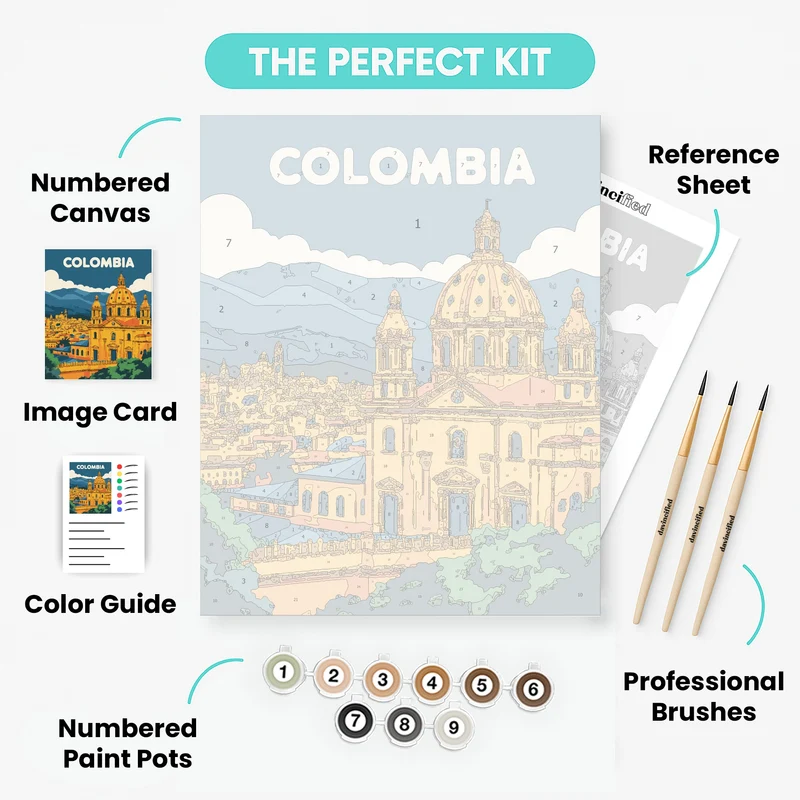 Colombia - Paint by Numbers Kit