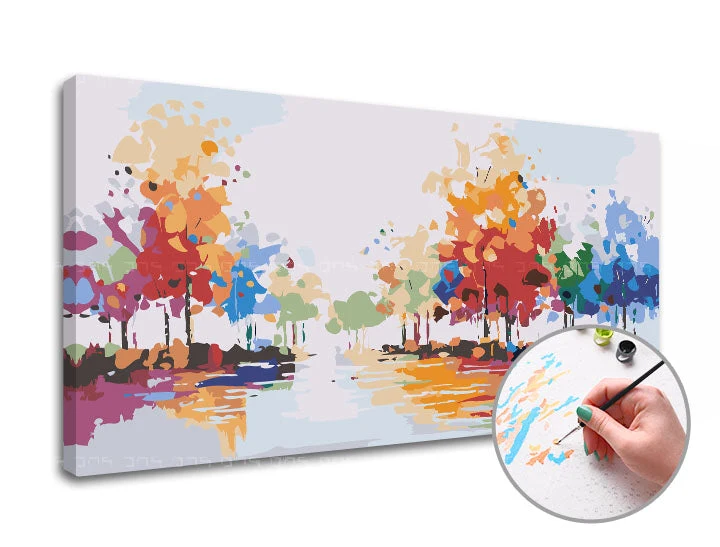 Paint by Numbers MAGICAL PARK WALK | Low Difficulty