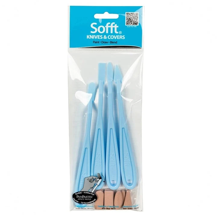 Sofft Plastic Knife Set with Replaceable Sponges
