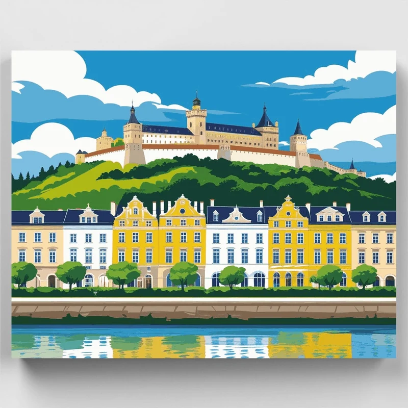 Würzburg Fortress - Paint by Numbers Kit