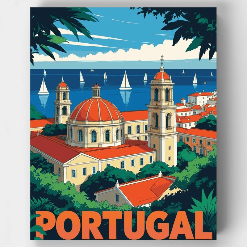 Portugal View - Paint by Numbers Kit