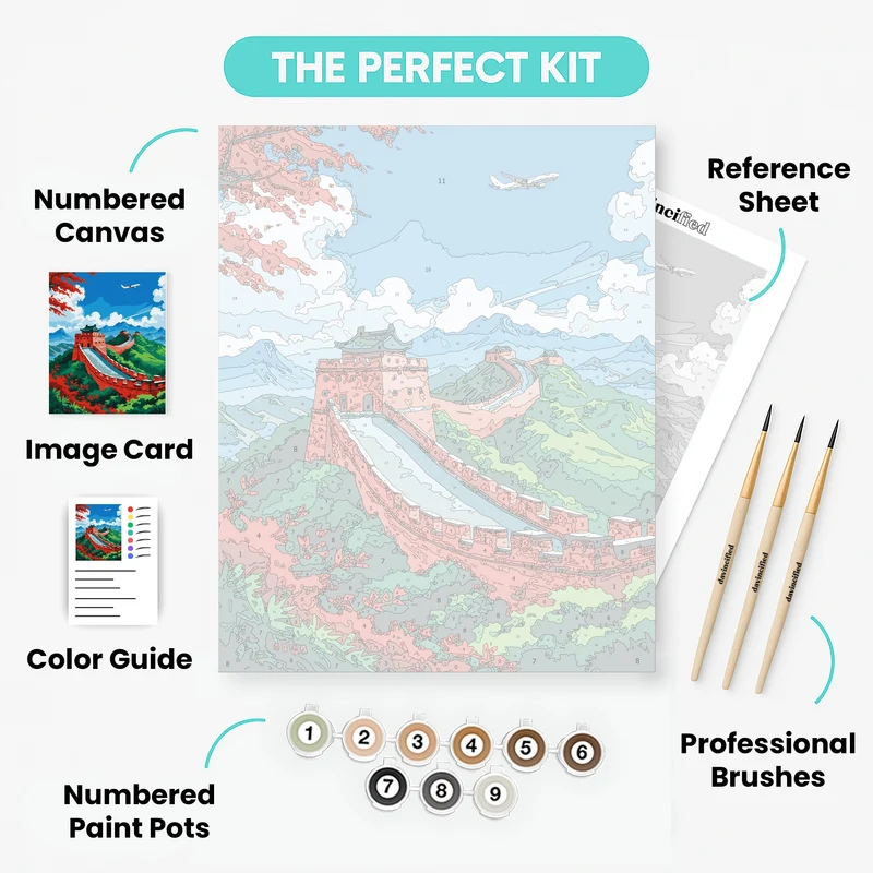 Great Wall Mountain Vista - Paint by Numbers Kit