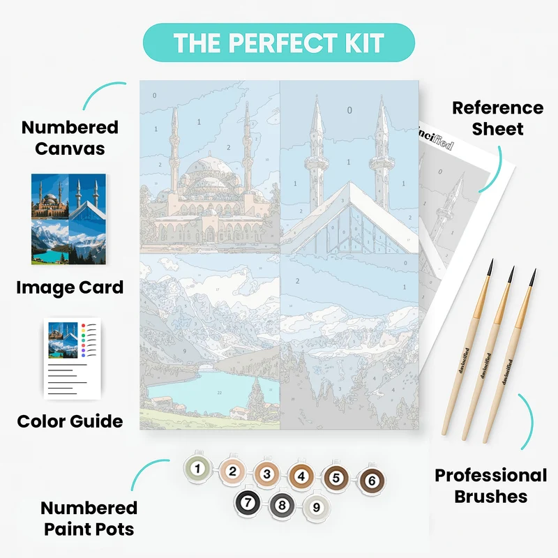 Diverse Landmarks Collection - Paint by Numbers Kit