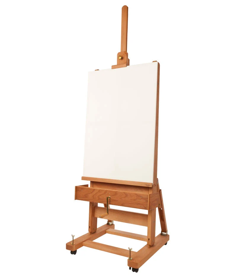 MABEF grande cavalletto da studio per pittura con manovella