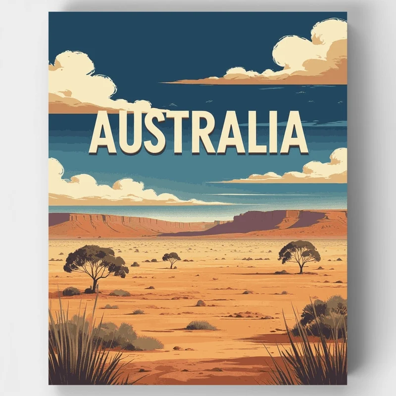 Australia - Paint by Numbers Kit
