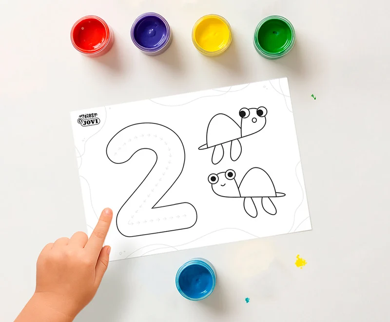 Jovi set di colori a dita My First i primi numeri – 11 pz