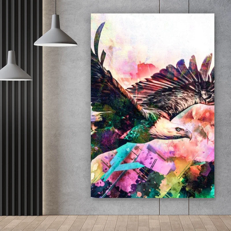 Poster Adler Modern Art Hochformat
