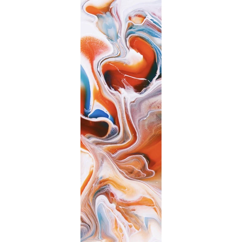 Aluminiumbild Fluid Art Explosion Panorama Hoch
