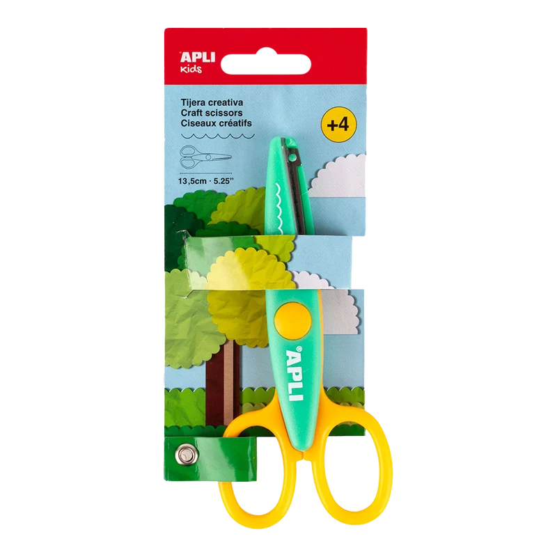 Forbici creative APLI 13,5 cm, punta arrotondata, simmetriche