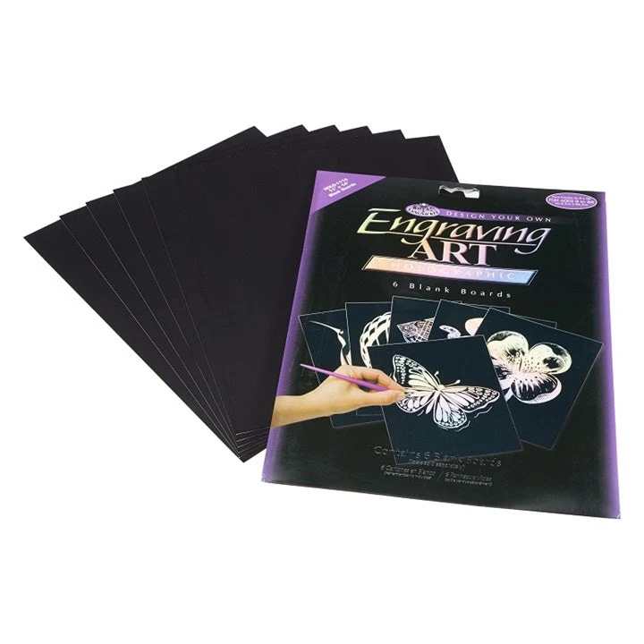 Creative Engraving Set - 6 Holographic Boards