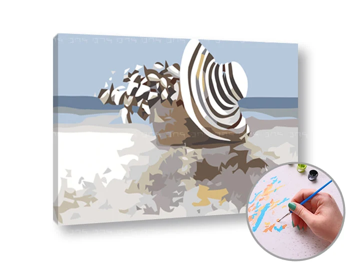 Paint by Numbers: RELAXING ON THE BEACH | Low Difficulty