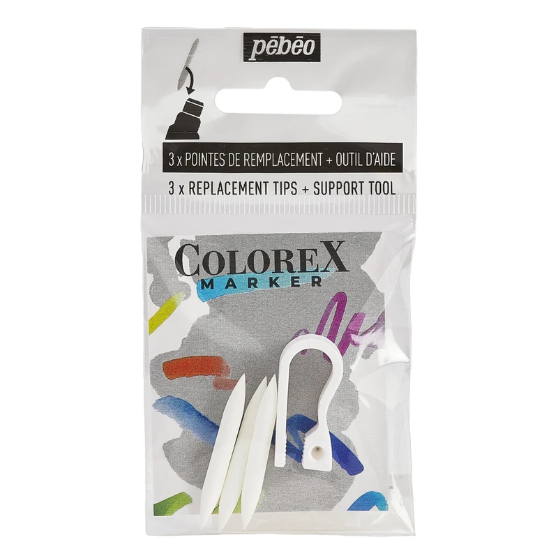 Pebeo Colorex set di punte di ricambio per pennarelli 1 mm – 3 pz